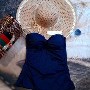 NWT Anne Cole blue swimsuit top